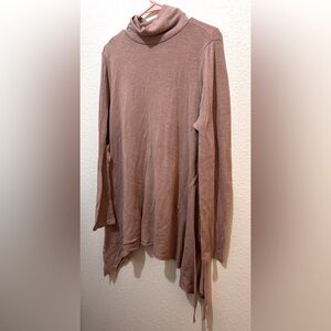 Torrid Cozy Tan Cowl Neck Sweater